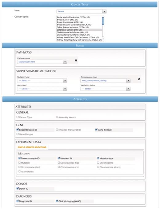 A screenshot of the Flexiblequery interface.