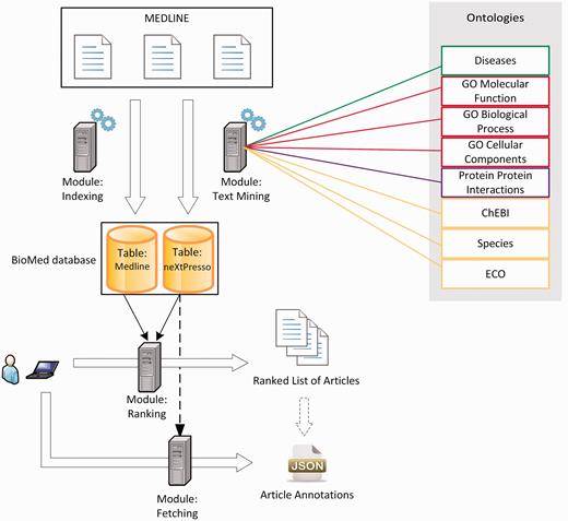 The neXtA 5 functional architecture.