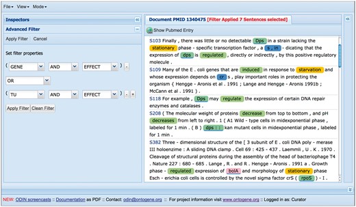 Using filters to focus on sections of the text more likely to contain the desired information.