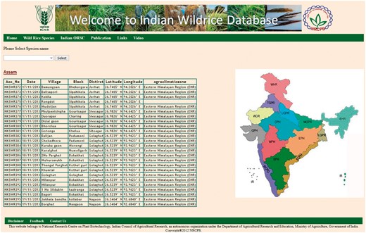 State wise collection information with latitude and longitude of places.