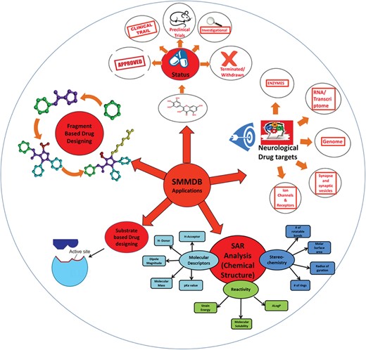 Application of SMMDB. Schematic representation for the various applications of SMMDB.