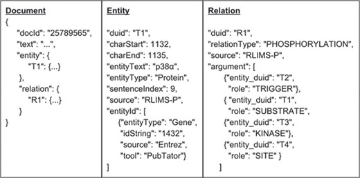Standardized JSON format.