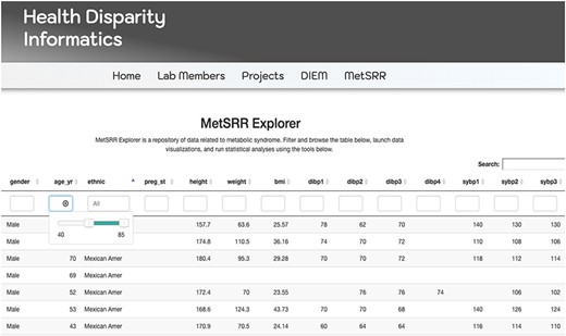 Image only reflects a fraction of the MetSRR Explorer. Observations too numerous to capture in a single image.