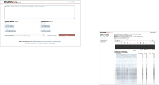 Illustration of Geo-Map of customized sequence search.