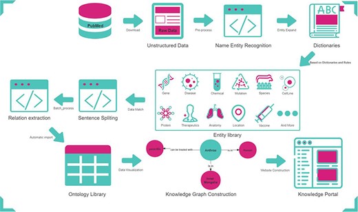 Workflow for constructing AnthraxKP.