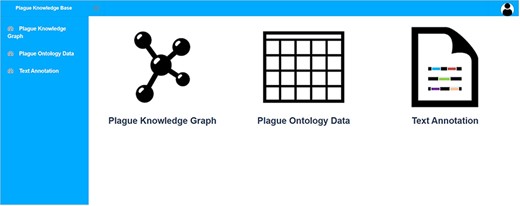 System home page.