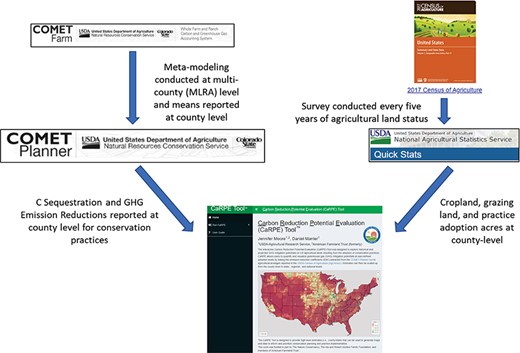 A graphical overview of the input databases used in the CaRPE tool.