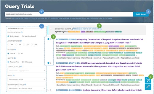 Clinical trials searching.