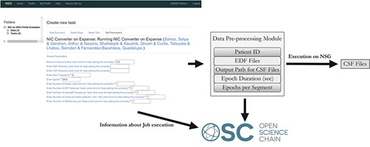 NIC module execution on NSG and passing on the metadata to OSC.