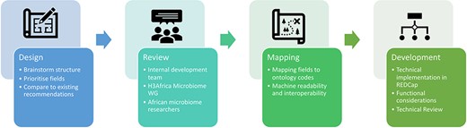 Overview of the development of the Microbiome Research Data Toolkit.