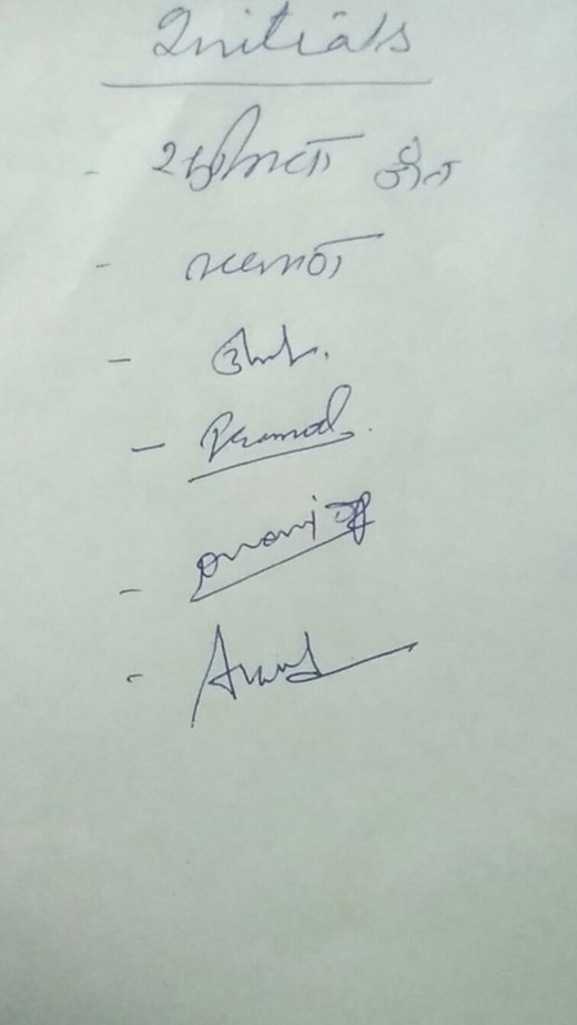 Post-operative picture.