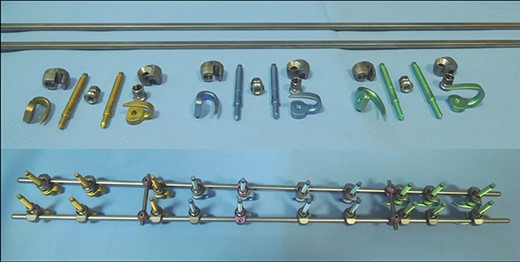 Photos of the LSZ growing system. The upper photo demonstrates a disassembled system. The bottom photo demonstrates an assembled system.