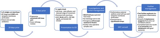 Timeline of events.