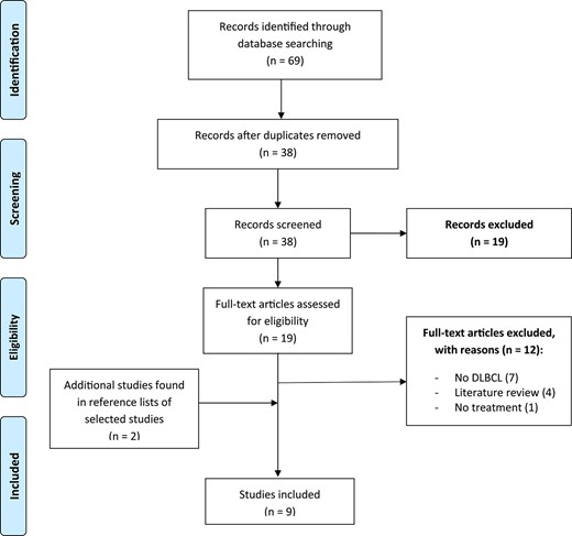 Preferred reporting items for systematic reviews and meta-analyses (PRISMA) flow diagram of the studies selection process.