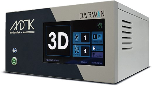 Darwin 3D endoscopic system developed by MedicalTek Co., Ltd.