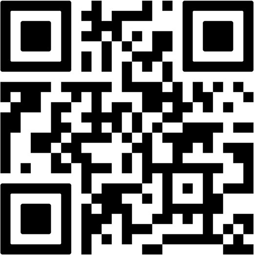 QR code linking to a YouTube video of the patient testimonial.